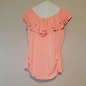 HeartSoul Pink Ruffled Sleeveless Blouse